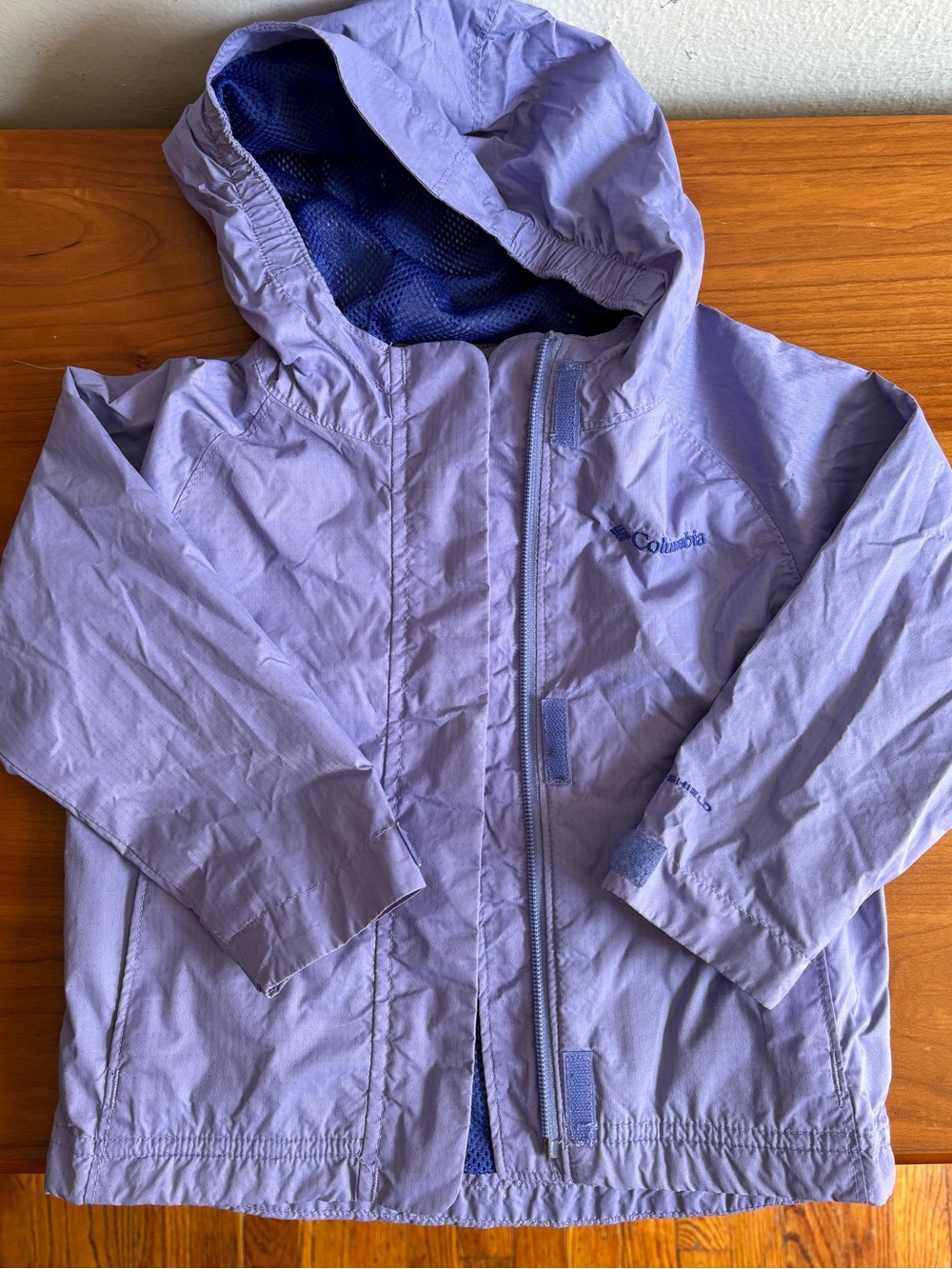 Columbia Kids Light Purple Hooded Raincoat